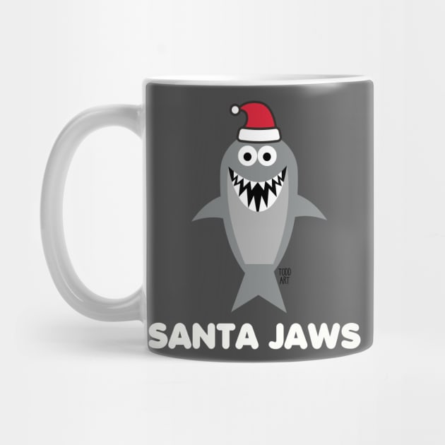 SANTA JAWS by toddgoldmanart